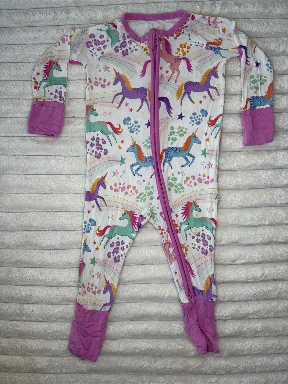 Little Sleepies Unicorn Magic Bamboo Viscose Zippy